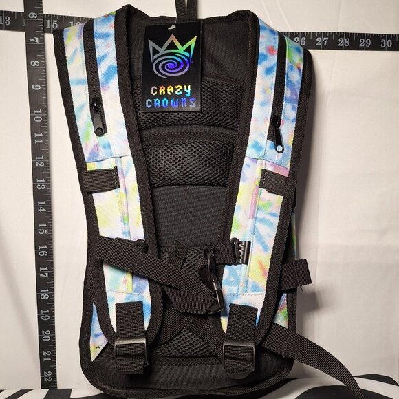 NWT Crazy Crowns Hydration Backpack with bladder - tie dye - NEW